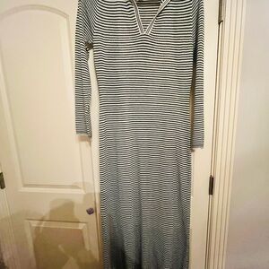 Striped Black and White Dress